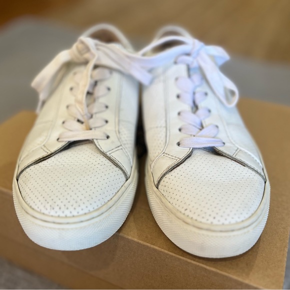 Greats Made in Italy Brooklyn White Leather Classic Sneaker Size 7 - Picture 3 of 9